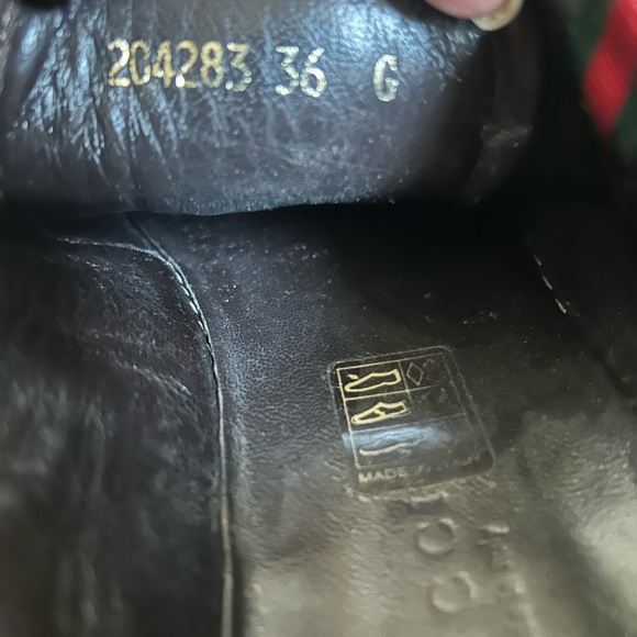 Gucci Sneakers - Beige/Brown GG Supreme Canvas and Leather Web Lace Up Sneakers - Picture 3 of 4